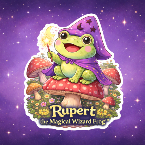 Rupert the Magical Wizard Frog Stickers