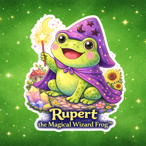 Rupert the Magical Wizard Frog Stickers