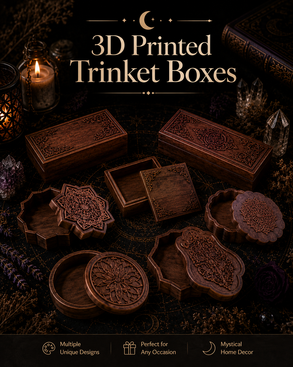 3D Printed Trinket Boxes