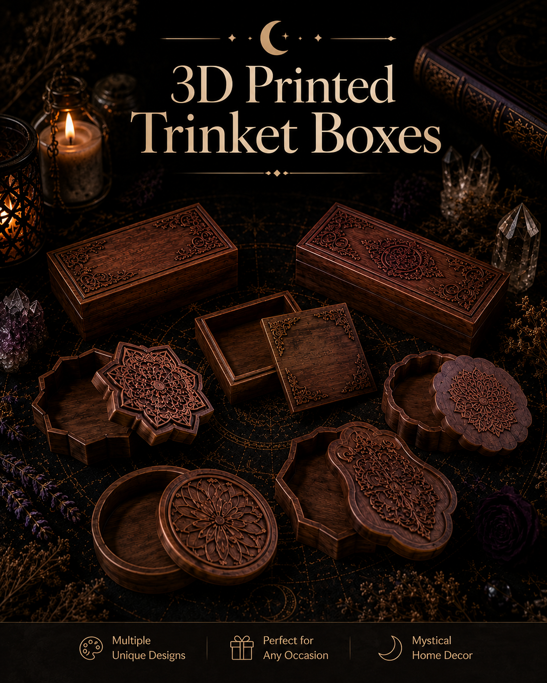 3D Printed Trinket Boxes