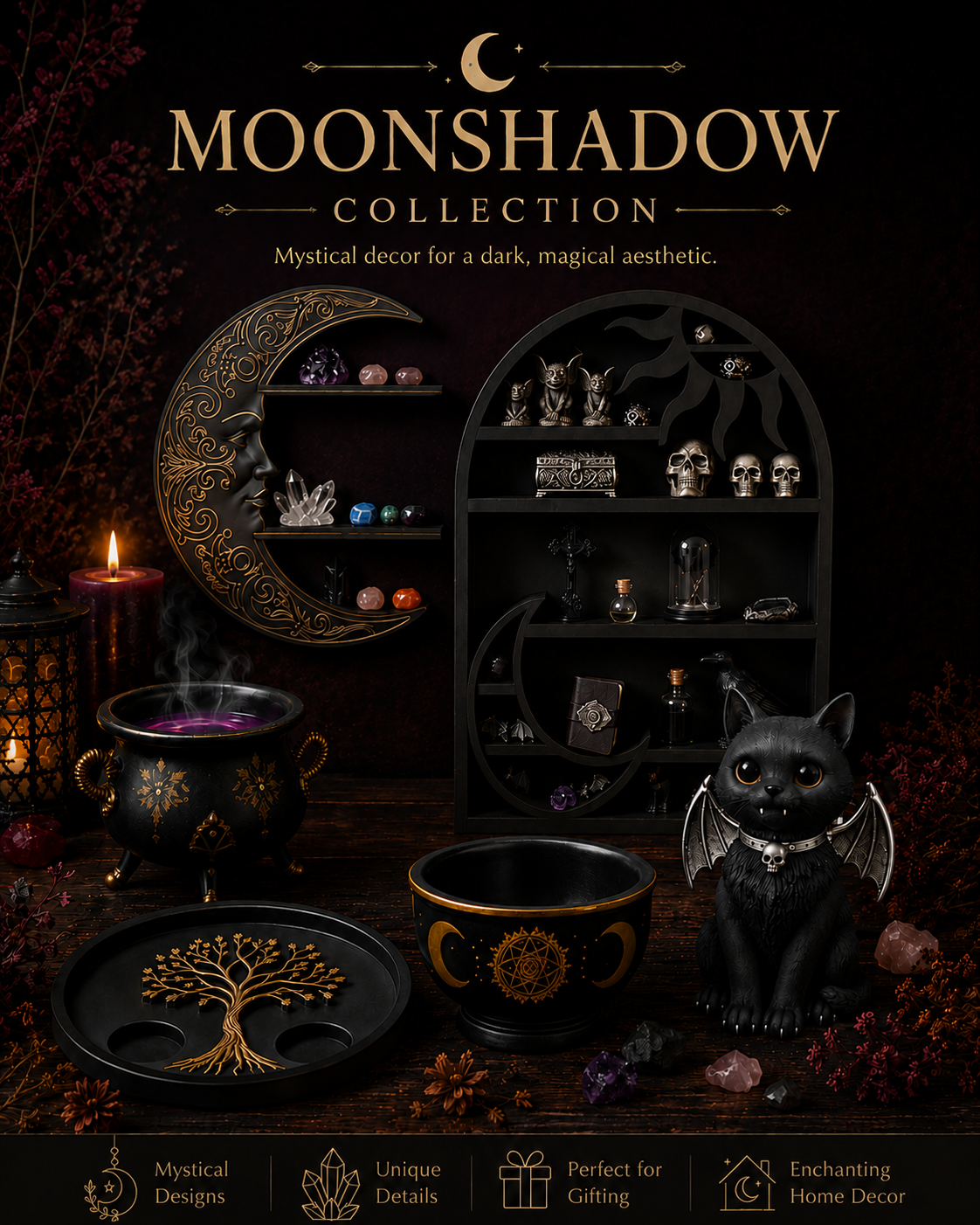 3D Printed Moonshadow Collection